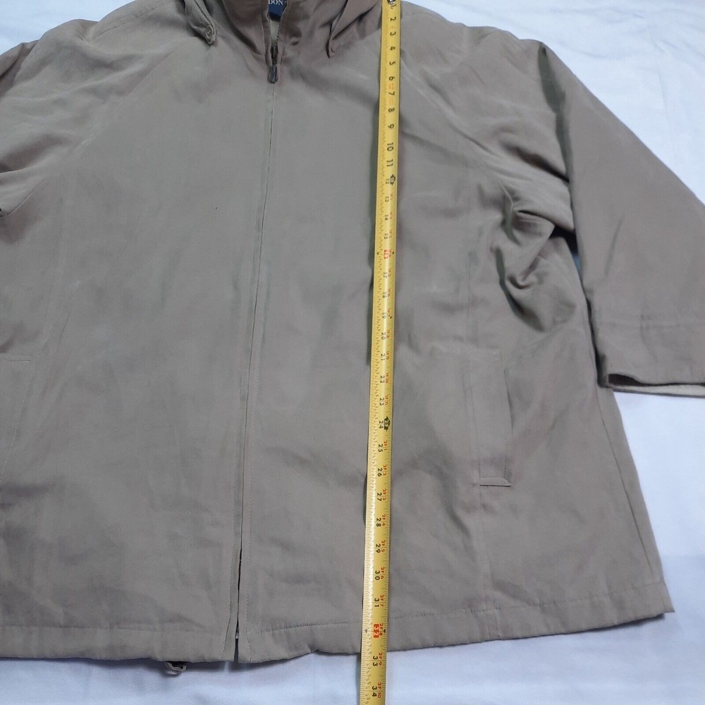 London Fog Mens Brown Full Zip Hooded Jacket Coat size 2X Reg - Picture 4 of 10